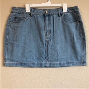 Forever 21 Jean Skirt Plus Size Mini NWT